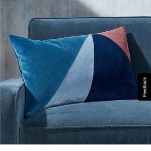 Crate & Barrel Colorblock Pillow Covers Set of 2
